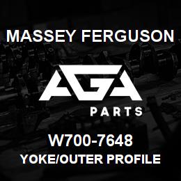W700-7648 Massey Ferguson YOKE/OUTER PROFILE | AGA Parts