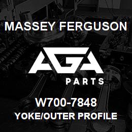 W700-7848 Massey Ferguson YOKE/OUTER PROFILE | AGA Parts