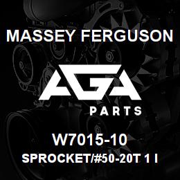W7015-10 Massey Ferguson SPROCKET/#50-20T 1 ID,1/ | AGA Parts