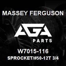 W7015-116 Massey Ferguson SPROCKET/#50-12T 3/4 ID | AGA Parts