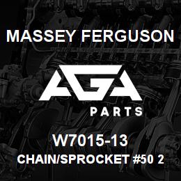 W7015-13 Massey Ferguson CHAIN/SPROCKET #50 22T 5 | AGA Parts