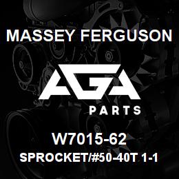 W7015-62 Massey Ferguson SPROCKET/#50-40T 1-15/16 | AGA Parts