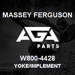 W800-4428 Massey Ferguson YOKE/IMPLEMENT | AGA Parts