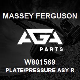 W801569 Massey Ferguson PLATE/PRESSURE ASY REMAN | AGA Parts
