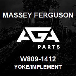 W809-1412 Massey Ferguson YOKE/IMPLEMENT | AGA Parts