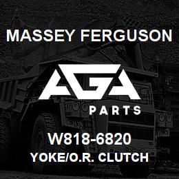 W818-6820 Massey Ferguson YOKE/O.R. CLUTCH | AGA Parts