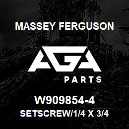W909854-4 Massey Ferguson SETSCREW/1/4 X 3/4 | AGA Parts