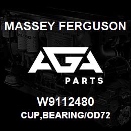 W9112480 Massey Ferguson CUP,BEARING/OD72 | AGA Parts