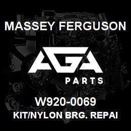 W920-0069 Massey Ferguson KIT/NYLON BRG. REPAIR | AGA Parts