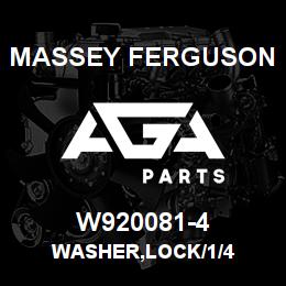 W920081-4 Massey Ferguson WASHER,LOCK/1/4 | AGA Parts