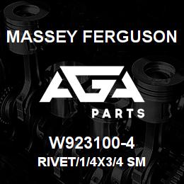 W923100-4 Massey Ferguson RIVET/1/4X3/4 SM | AGA Parts