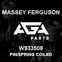 W933508 Massey Ferguson PIN/SPRING COILED | AGA Parts