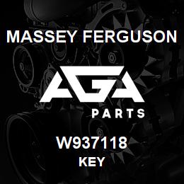 W937118 Massey Ferguson KEY | AGA Parts