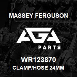 WR123870 Massey Ferguson CLAMP/HOSE 24MM | AGA Parts