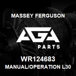 WR124683 Massey Ferguson MANUAL/OPERATION L3020G4 | AGA Parts
