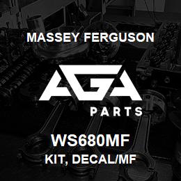 WS680MF Massey Ferguson KIT, DECAL/MF | AGA Parts