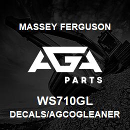 WS710GL Massey Ferguson DECALS/AGCOGLEANER | AGA Parts