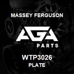 WTP3026 Massey Ferguson PLATE | AGA Parts
