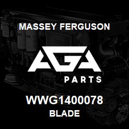 WWG1400078 Massey Ferguson BLADE | AGA Parts