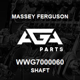 WWG7000060 Massey Ferguson SHAFT | AGA Parts