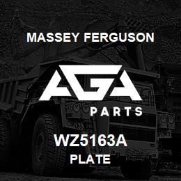 WZ5163A Massey Ferguson PLATE | AGA Parts