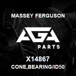 X14867 Massey Ferguson CONE,BEARING/ID50 | AGA Parts