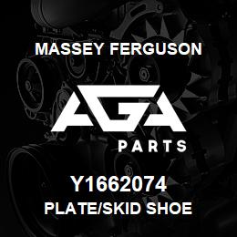 Y1662074 Massey Ferguson PLATE/SKID SHOE | AGA Parts