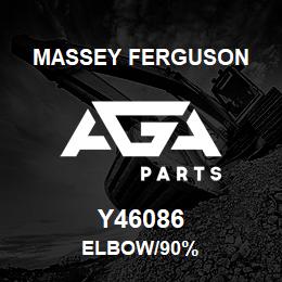 Y46086 Massey Ferguson ELBOW/90% | AGA Parts