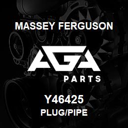 Y46425 Massey Ferguson PLUG/PIPE | AGA Parts