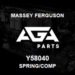 Y58040 Massey Ferguson SPRING/COMP | AGA Parts