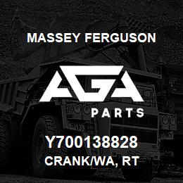 Y700138828 Massey Ferguson CRANK/WA, RT | AGA Parts