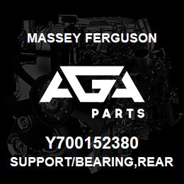 Y700152380 Massey Ferguson SUPPORT/BEARING,REAR | AGA Parts