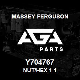 Y704767 Massey Ferguson NUT/HEX 1 1 | AGA Parts