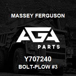 Y707240 Massey Ferguson BOLT-PLOW #3 | AGA Parts
