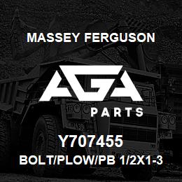 Y707455 Massey Ferguson BOLT/PLOW/PB 1/2X1-3/ | AGA Parts