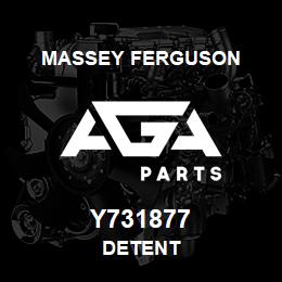 Y731877 Massey Ferguson DETENT | AGA Parts