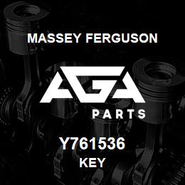 Y761536 Massey Ferguson KEY | AGA Parts