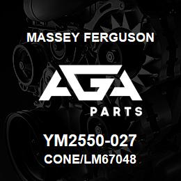 YM2550-027 Massey Ferguson CONE/LM67048 | AGA Parts