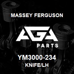 YM3000-234 Massey Ferguson KNIFE/LH | AGA Parts
