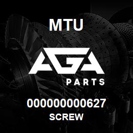 000000000627 MTU Screw | AGA Parts