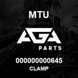 000000000645 MTU CLAMP | AGA Parts