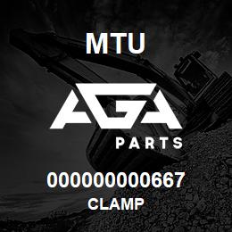 000000000667 MTU CLAMP | AGA Parts