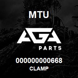000000000668 MTU CLAMP | AGA Parts