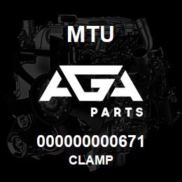 000000000671 MTU CLAMP | AGA Parts