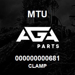 000000000681 MTU CLAMP | AGA Parts