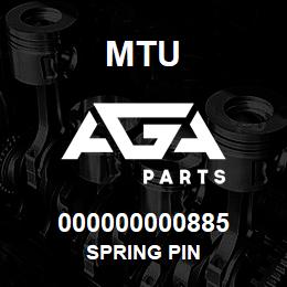 000000000885 MTU Spring Pin | AGA Parts