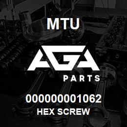 000000001062 MTU HEX SCREW | AGA Parts