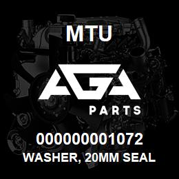 000000001072 MTU Washer, 20mm Seal | AGA Parts