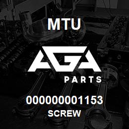 000000001153 MTU Screw | AGA Parts