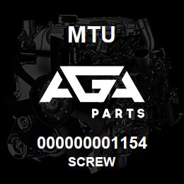000000001154 MTU Screw | AGA Parts